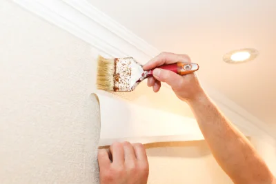 Pose de papier peint à Ozolles — revêtements muraux et toiles de verre